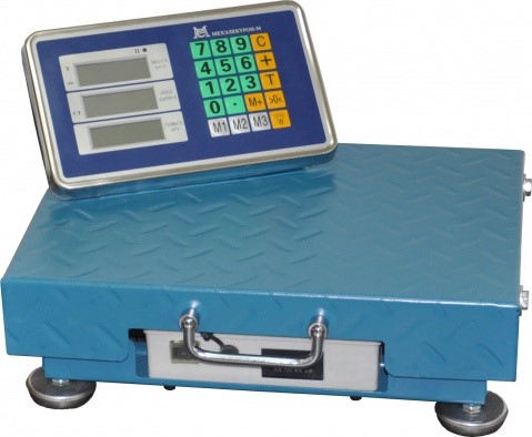 ВЭТ-1С-Р Беспроводные напольные электронные товарные весы